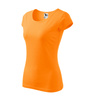 Dopasowana Koszulka Damska T-shirt bawełniana PURE 122 Mandarynkowa