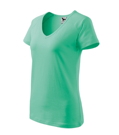 Elastyczna damska koszulka Bawełna MALFINI DREAM Slim-Fit MIĘTOWA