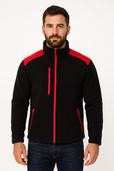 Polar męski JHK FLRA-340 solidny 340 g/m², praktyczne kieszenie, stójka