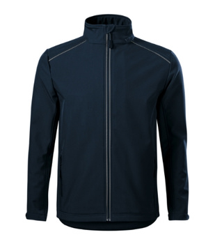 Kurtka Męska 3-warstwowa Membrana TPU Valley softshell granatowy