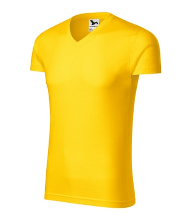 Koszulka męska dopasowana 180 g/m² 100% bawełna slim-fit Malfini V-neck 146 serek elegancka 