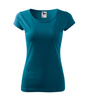 Dopasowana Koszulka Damska T-shirt bawełniana PURE 122 Petrol Blue