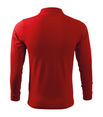 Elegancka Męska Koszulka Polo SINGLE J. Długi Rękaw Bawełniana Jersey