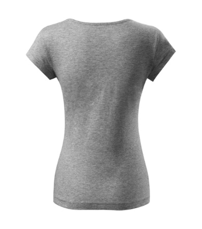 Dopasowana Koszulka Damska T-shirt bawełniana PURE 122 Szara