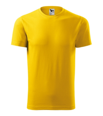 Żółta Koszulka Męska ELEMENT Bawełna Wzmocniona Single Jersey