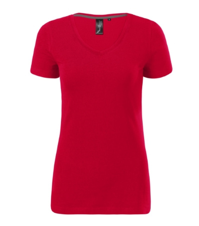 Damska koszulka V-neck, która podkreśla sylwetkę