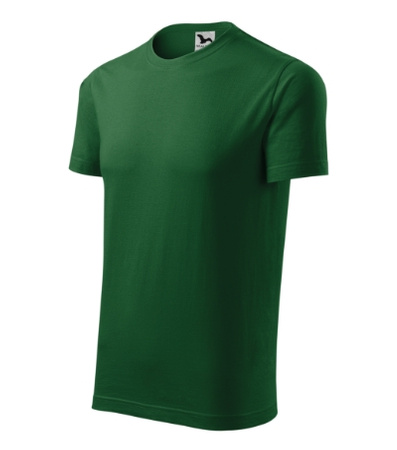 Zielona Koszulka Męska ELEMENT Bawełna Wzmocniona Single Jersey