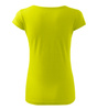 Dopasowana Koszulka Damska T-shirt bawełniana PURE 122 Limetkowa