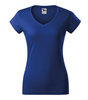 Koszulka damska gładka 180 g/m² Malfini Fit V-neck 162 slim z dekoltem w serek 100 % bawełna 
