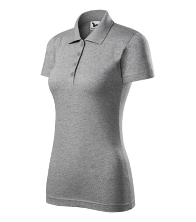 KOSZULKA POLO DAMSKA SINGLE J. T-SHIRT DAMSKI MALFINI CIEMNOSZARY 223