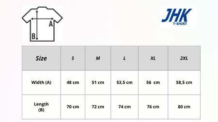 Koszulka Męska JHK V-Neck: z Dekoltem w Serek od JHK
