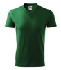 Koszulka Męska Zielona w serek Malfini V-Neck 102 regular 100 % bawełna 