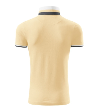 Koszulka Pique Polo męska polówka COLLAR UP 100% bawełna żółta