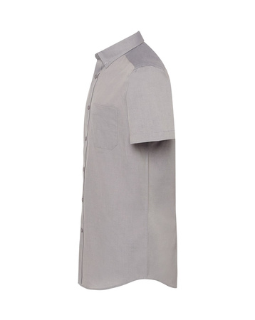 Koszula Męska SHA OXFSS: bawełna i poliester, Oxford, krótkie rękawy