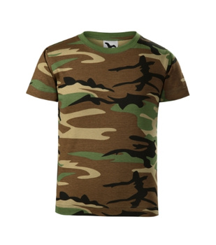 Wojskowa Koszulka CAMOUFLAGE BROWN dla Dzieci