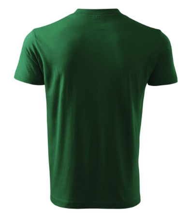 Koszulka Męska Zielona w serek Malfini V-Neck 102 regular 100 % bawełna 