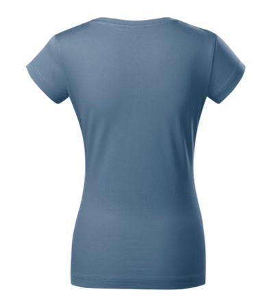 Koszulka damska gładka 180 g/m² Malfini Fit V-neck 162 slim z dekoltem w serek 100 % bawełna 