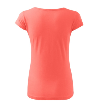 Dopasowana Koszulka Damska T-shirt bawełniana PURE 122 Coral