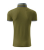 Koszulka Pique Polo męska polówka COLLAR UP 100% bawełna zieleń avocado