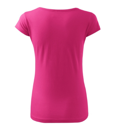 Dopasowana Koszulka Damska T-shirt bawełniana PURE 122 Purpurowa