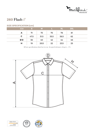 ELEGANCKA Koszula Męska o dopasowanym kroju FLASH Slim-Fit biała