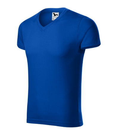 Koszulka męska dopasowana 180 g/m² 100% bawełna slim-fit Malfini V-neck 146 serek elegancka 