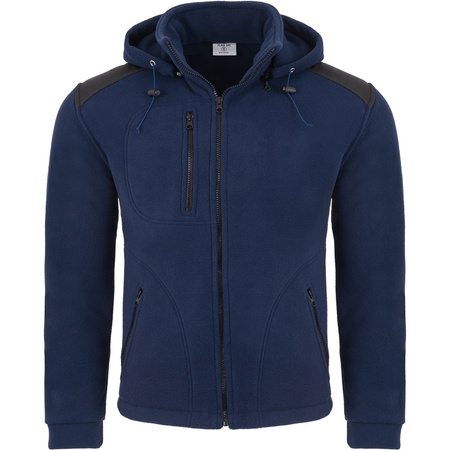 Polar męski JHK FLRA-340 solidny 340 g/m², praktyczne kieszenie z kapturem