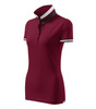 Koszulka Pique Polo damska polówka COLLAR UP 100% bawełna czerwona