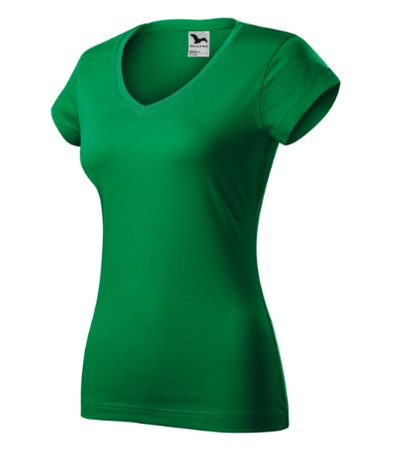 Elegancka Koszulka Damska FIT V-NECK MALFINI w Kształcie V