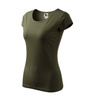 Dopasowana Koszulka Damska T-shirt bawełniana PURE 122 Wojskowa