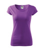 Dopasowana Koszulka Damska T-shirt bawełniana PURE 122 Fioletowa