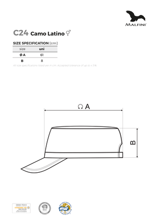 Styl Militarny - Czapka Unisex CAMO LATINO