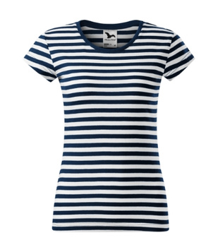 Koszulka Marynarska Damska w Paski Sailor 804 Malfini – 100 % Bawełna