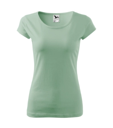 Dopasowana Koszulka Damska T-shirt bawełniana PURE 122 Sage