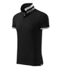 Koszulka Pique Polo męska polówka COLLAR UP 100% bawełna czarna