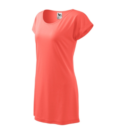 Sukienka o luźnym kroju Kimono LOVE MALFINI CORAL