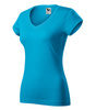 Koszulka damska gładka 180 g/m² Malfini Fit V-neck 162 slim z dekoltem w serek 100 % bawełna 