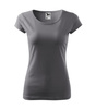 Dopasowana Koszulka Damska T-shirt bawełniana PURE 122 Stalowa
