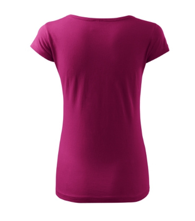 Dopasowana Koszulka Damska T-shirt bawełniana PURE 122 Fuchsia Red