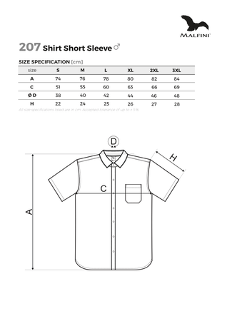 Wygodna i stylowa koszula męska CHIC207 Popelina 100% Bawełna