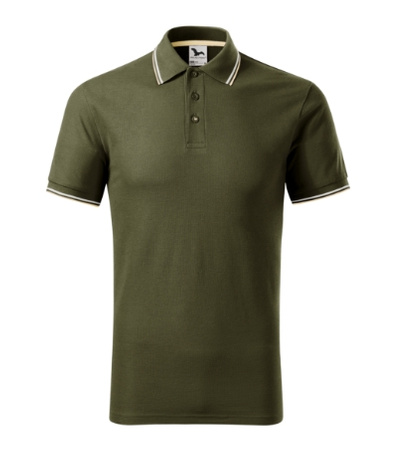 Męskie polo STYLOWE Malfini Focus regular 180 g/m² męska polówka 65 % bawełna KONTRASTOWA