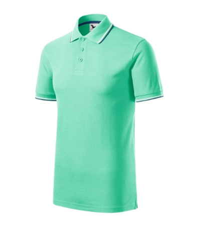 Męskie polo STYLOWE Malfini Focus regular 180 g/m² męska polówka 65 % bawełna KONTRASTOWA