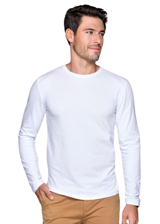 Koszulka Męska z Długim Rękawem BRAVE 95% bawełna 160g/m² Elastyczna