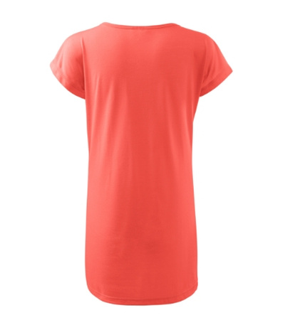 Sukienka o luźnym kroju Kimono LOVE MALFINI CORAL