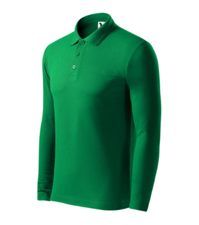 ELEGANCKIE Pique Polo LS Męskie Polówka Długi Rękaw MALFINI Bawełna