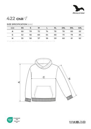 Męska Bluza Chill422 – Oversize, Miękka Bawełna i Praktyczny Kaptur