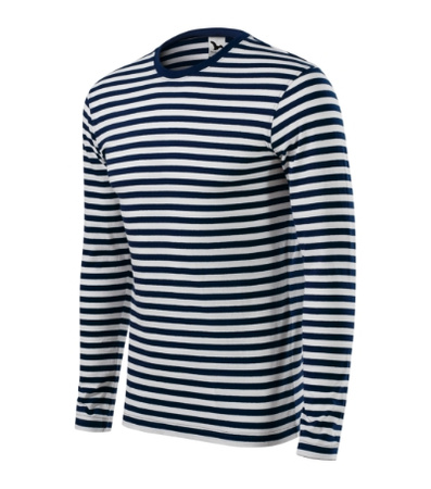 Koszulka w paski z długim rękawem 100 % bawełna 150 g/m² MARYNARSKA – Malfini Sailor LS 807