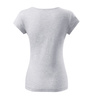 Dopasowana Koszulka Damska T-shirt bawełniana PURE 122 Jasnoszara