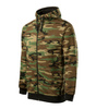 Bluza Męska z kapturem Camo Zipper Malfini grubsza 300g/m² 65% bawełna, militarny styl 
