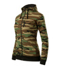 Bluza CAMO ZIPPER dla kobiet, z miękkiej mieszanki bawełny i poliestru